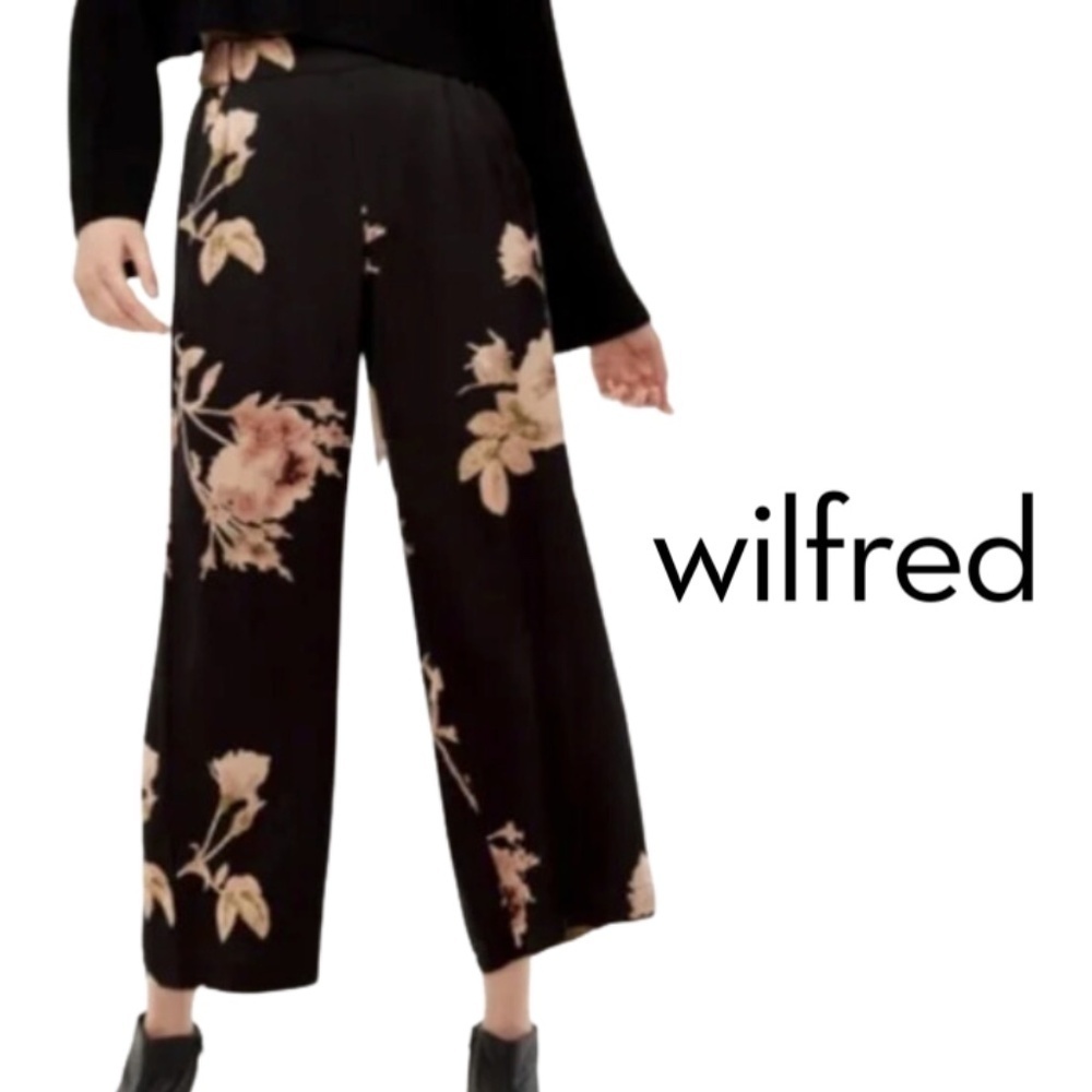 Wilfred Faun Wide Leg Pant - Floral Black Oak - Size XS
